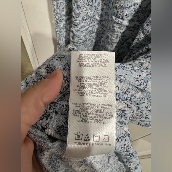 Women’s blue flower floral flowy dress Angels Forever Young sz XL - Picture 10 of 10